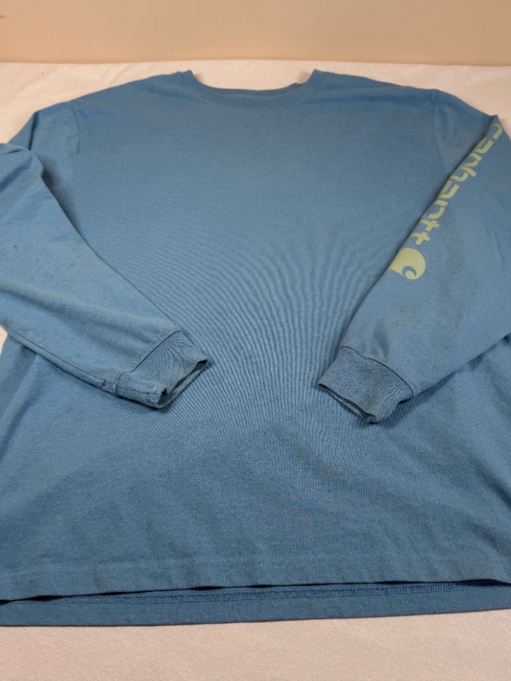 Carhartt Men's Loose Fit Long Sleeve Tee Shirt Size XL - Blue